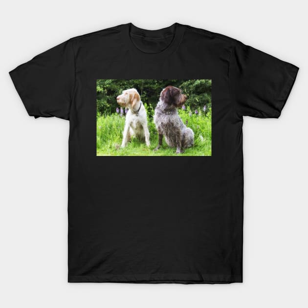 Wildflower Spinoni bookends T-Shirt by heidiannemorris